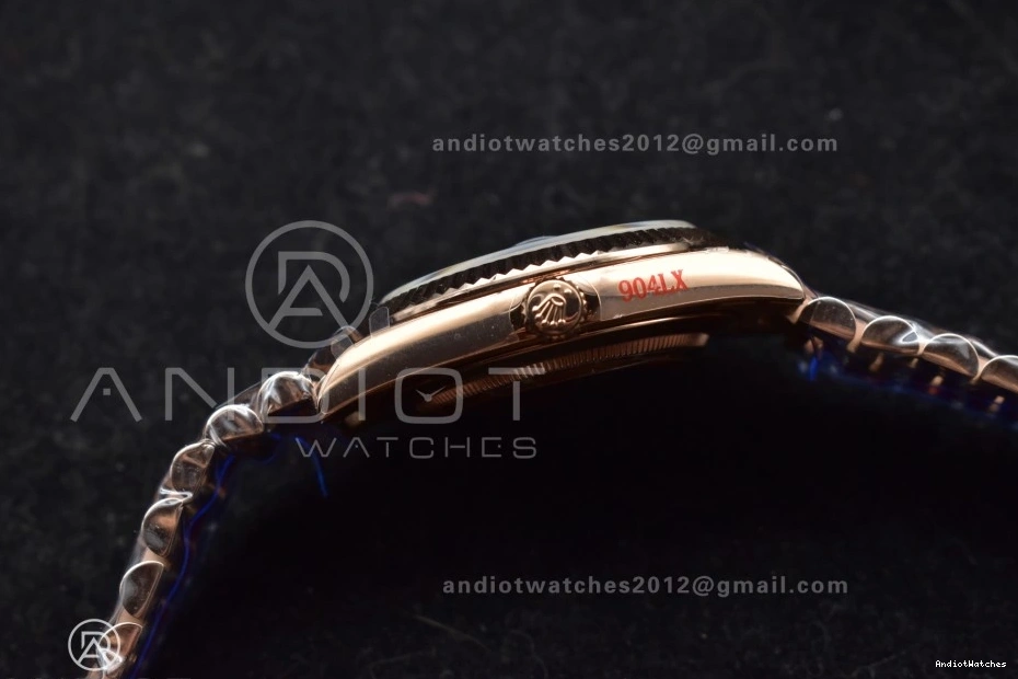 904L Bracelet (Gain President 711 Dial Best RG Weight) 40 Steel QF Edition Ombre DayDate V4 Soft Slate on A2836 0421